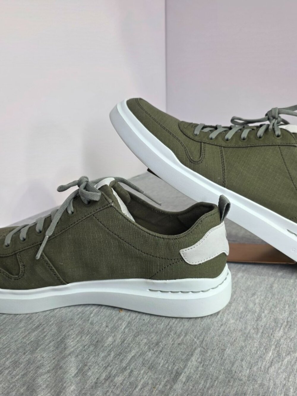 Cole Haan GrandPro Rally Canvas Court Sneakers Dusty Olive Mens 11 Worn Once - Picture 7 of 11